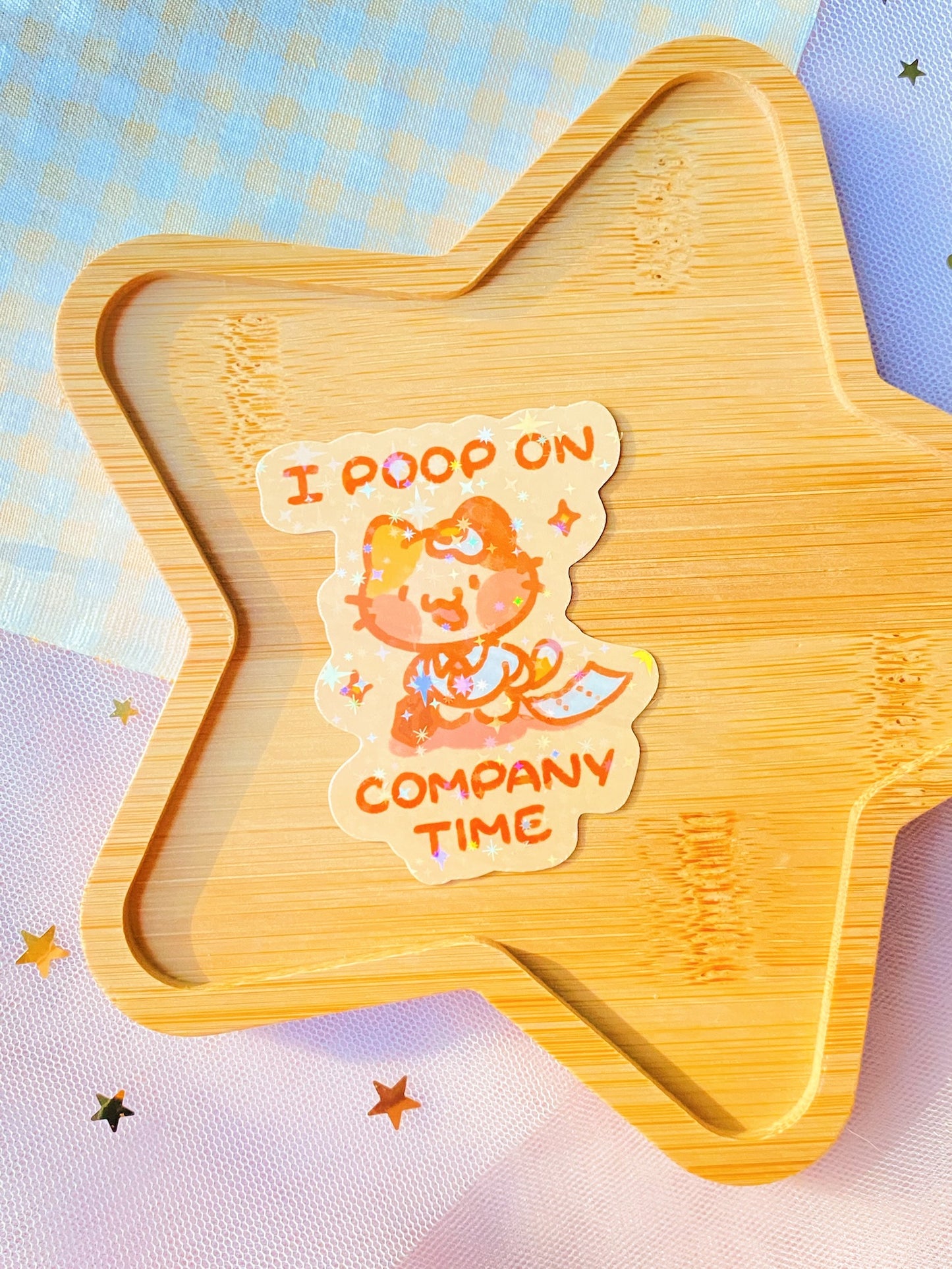 Poop on Company Time Sticker