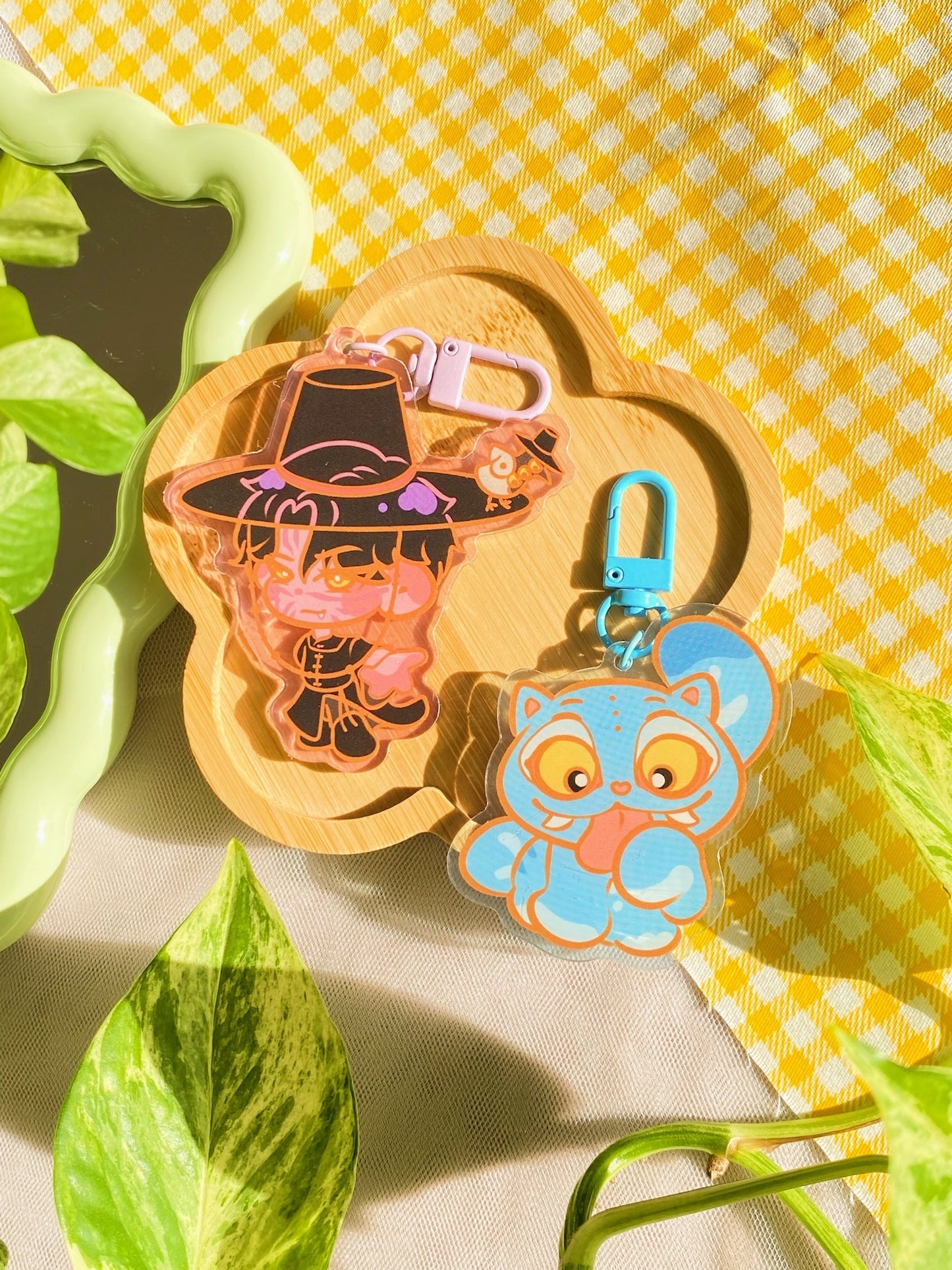 Kpop Demon and Tiger Charms
