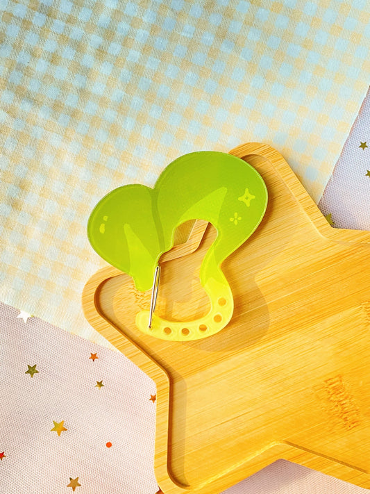 Bok Choy Acrylic Carabiner