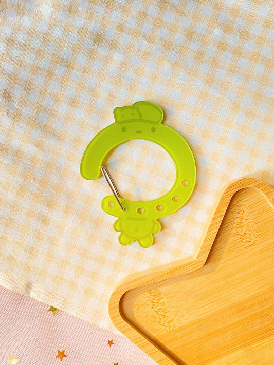 Green Trinket Acrylic Carabiner