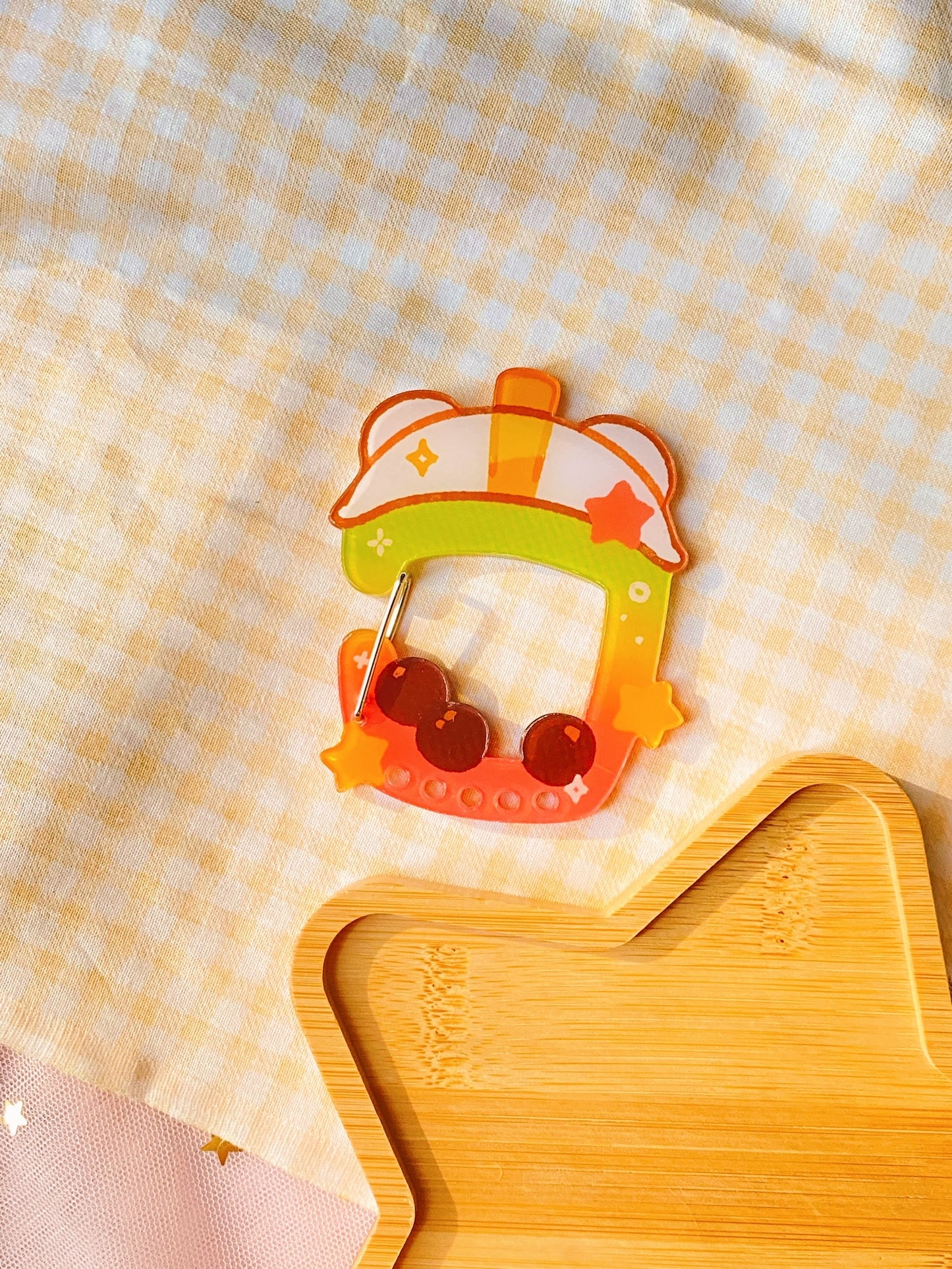 Boba Drinks Acrylic Carabiner
