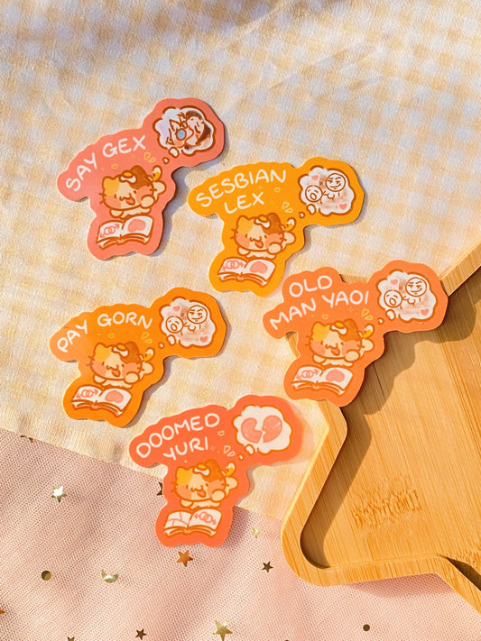 Yaoi/Yuri Enthusiast Stickers