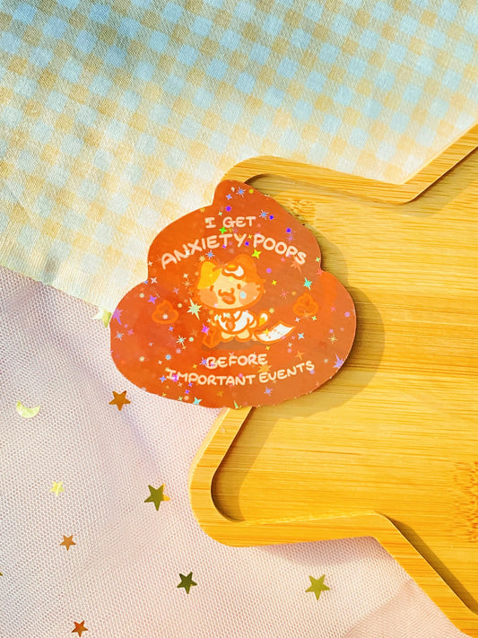 Anxiety Poops Sticker