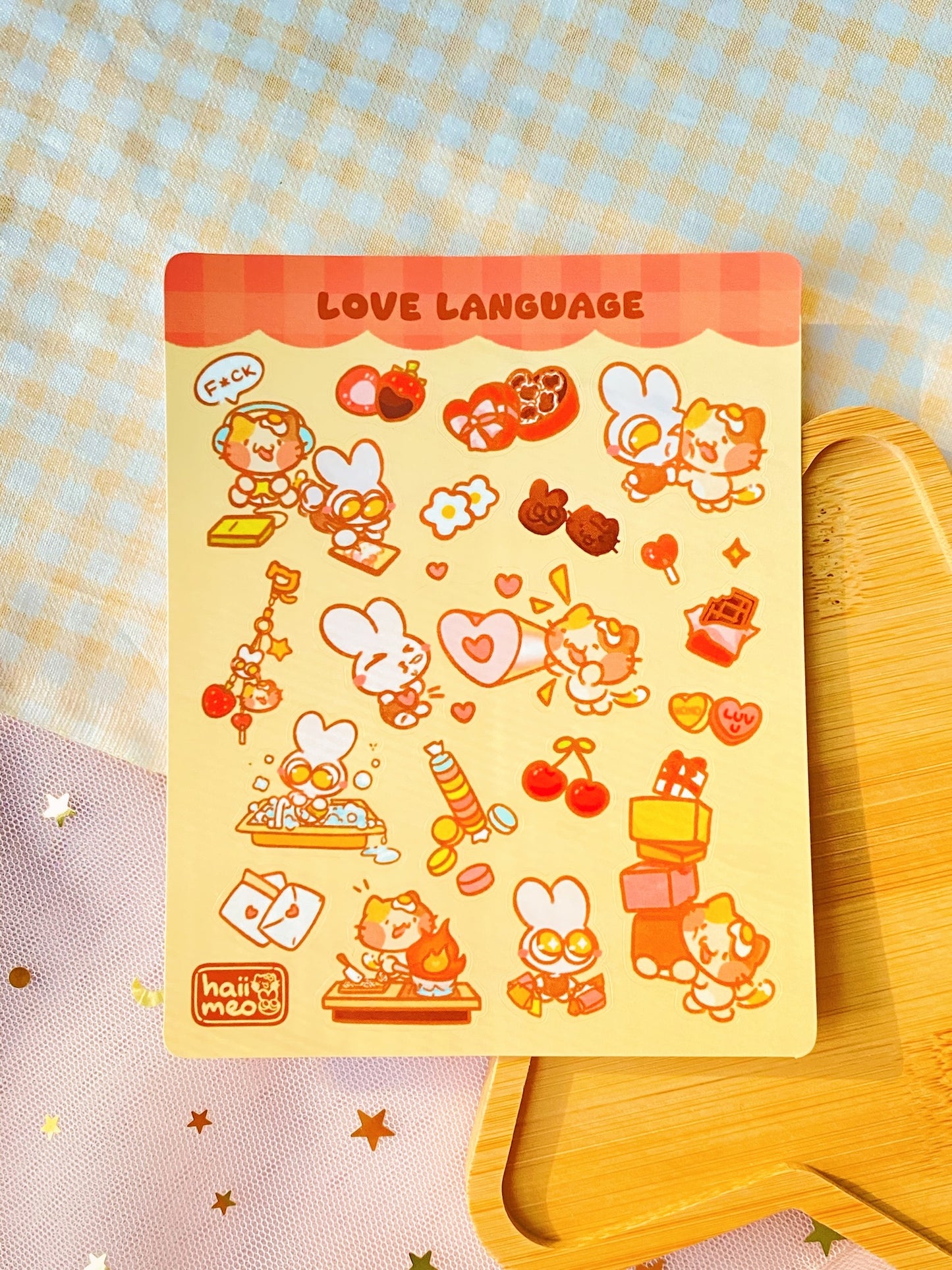 Love Language Sticker Sheet
