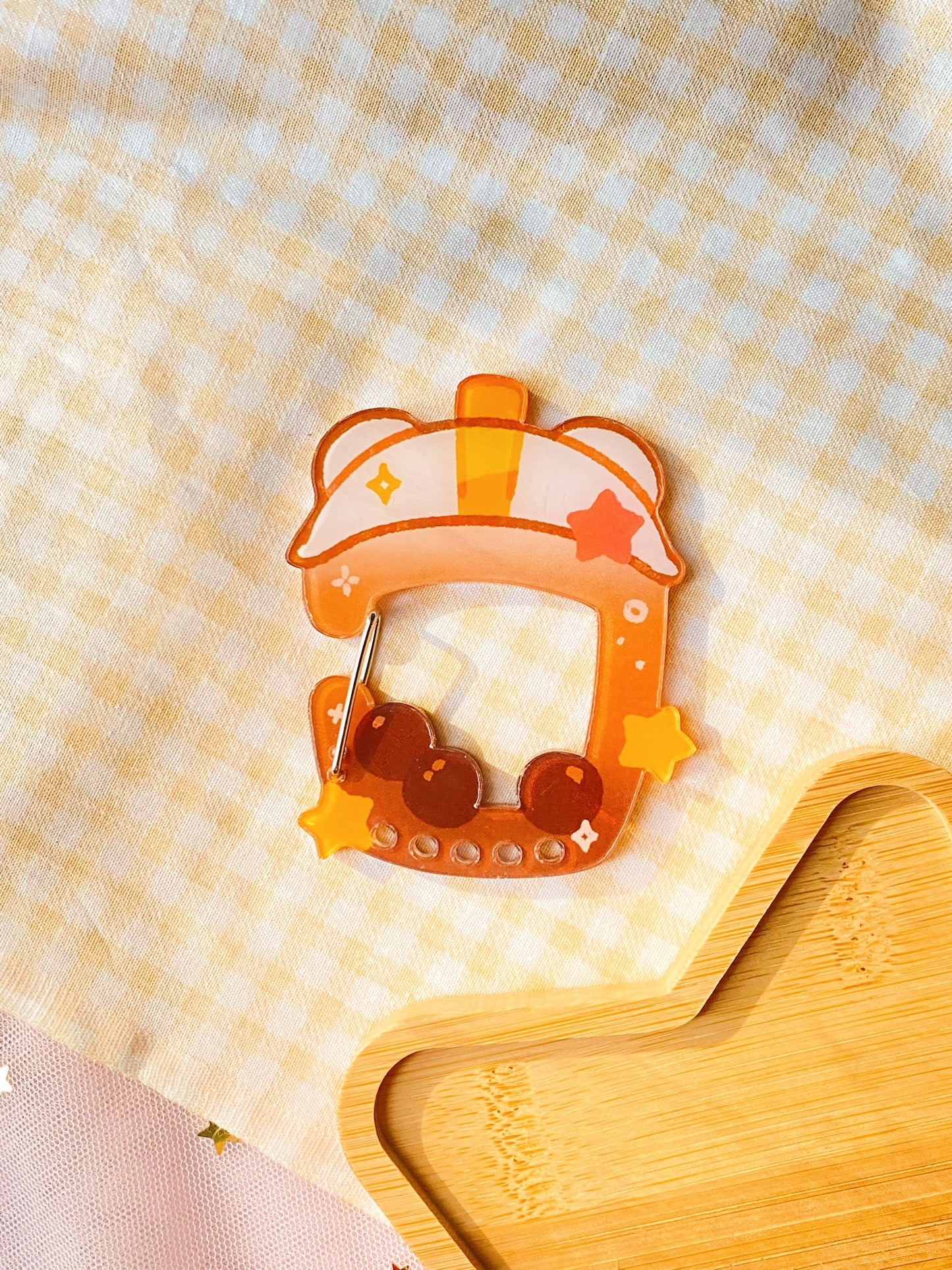 Boba Drinks Acrylic Carabiner