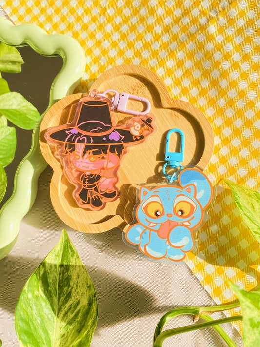Kpop Demon and Tiger Charms