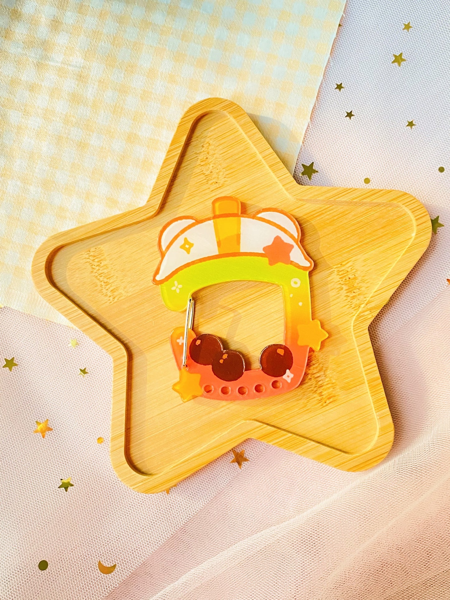 Boba Drinks Acrylic Carabiner