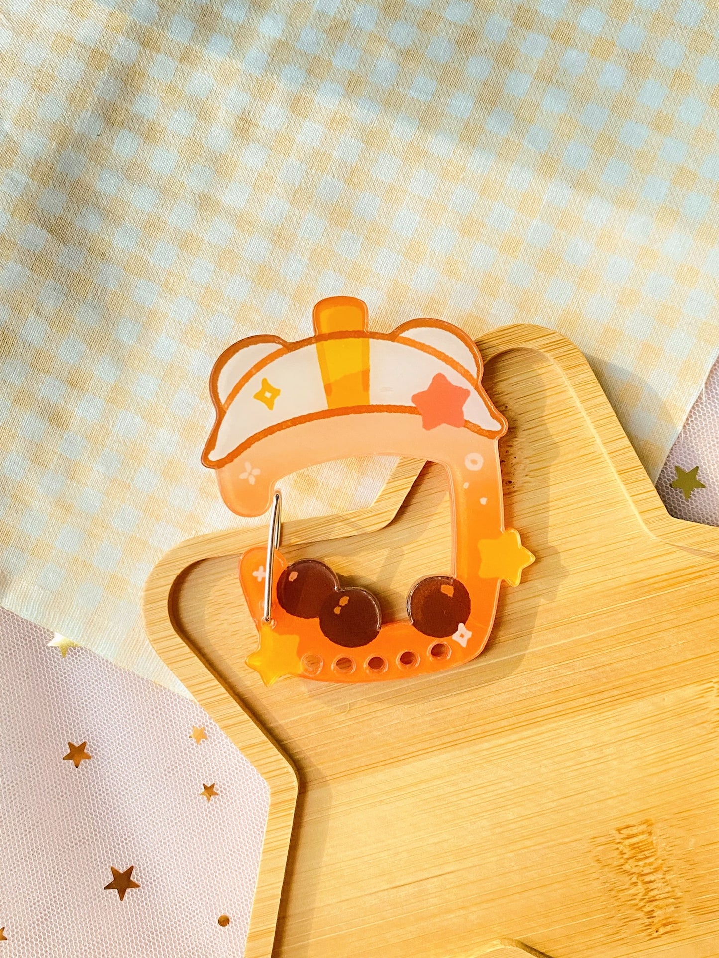 Boba Drinks Acrylic Carabiner