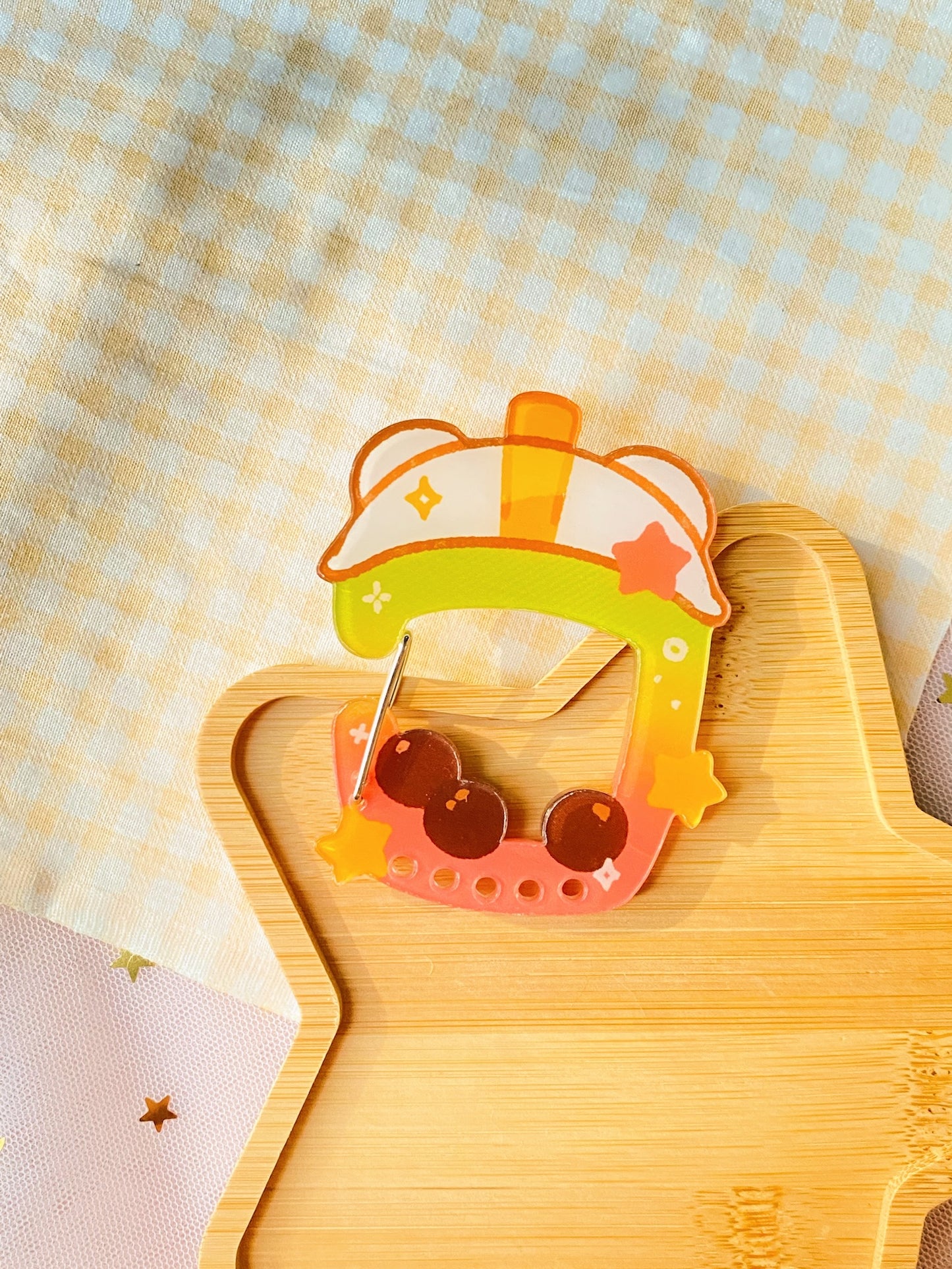 Boba Drinks Acrylic Carabiner