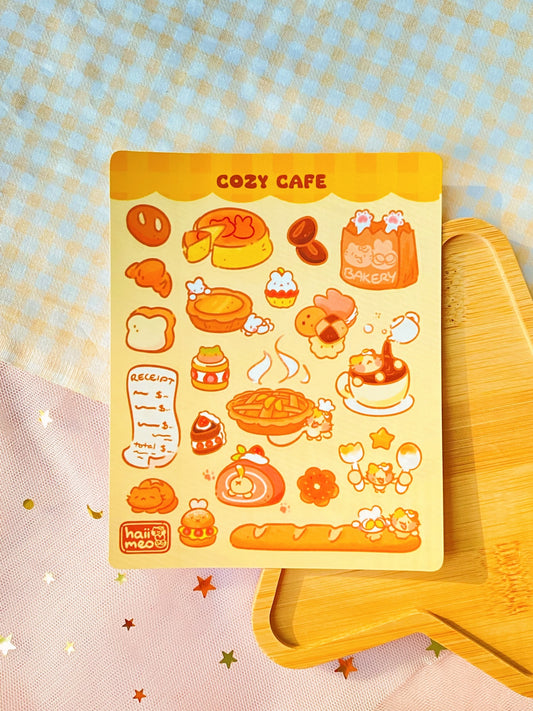 Cozy Cafe Sticker Sheet